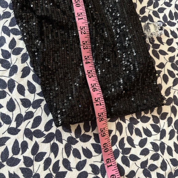 Miss Avenue Black Comet Sparkly Sequin Surplice Deep V-Neckline Jumpsuit NWT 2X - Picture 16 of 16